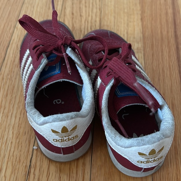 Adidas Samoa toddler maroon red sneakers - Picture 7 of 13